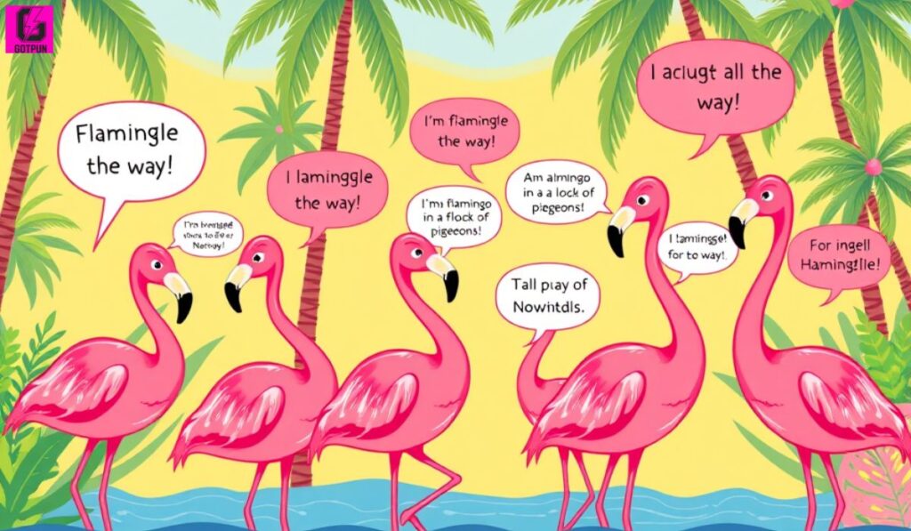 🦩 Flamingo Puns for Social Media