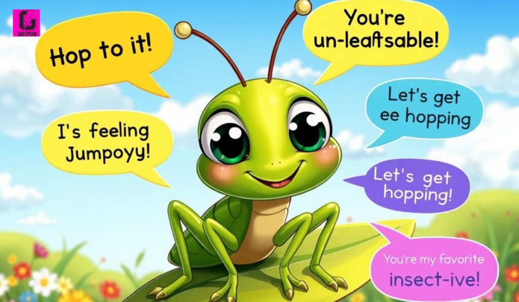 Cute Grasshopper Puns